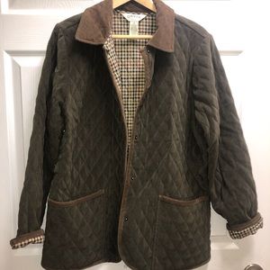 Orvis quilted overzied button jacket